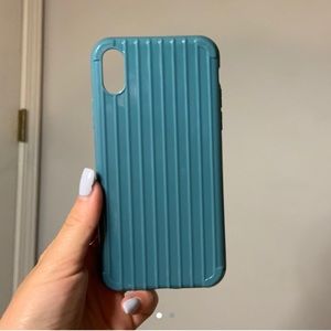 TEAL RIBBED IPHONE XS CASE
